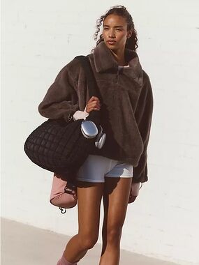 Free people Alpine Faux Fur Half-Zip